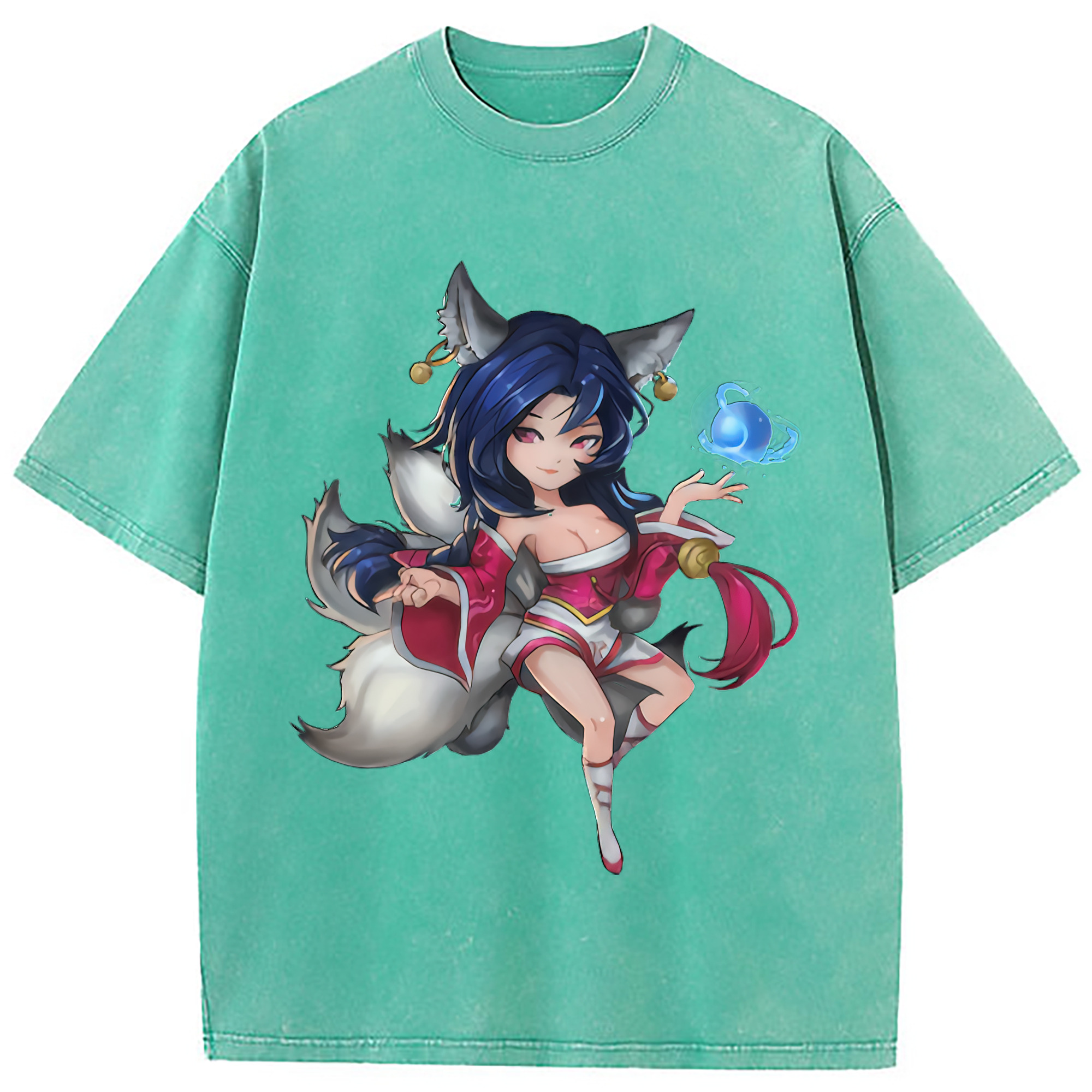 （画像用） リーグ・オブ・レジェンド League of Legends LOL 綿100% ヴィンテージ風 半袖Tシャツ（フロントプリント）